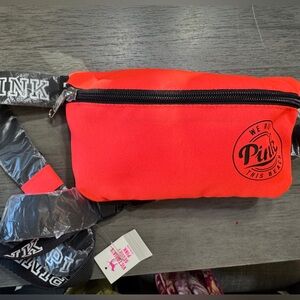 Pink Victoria’s Secret PINK Fanny Pack + Matching Koozie NWT